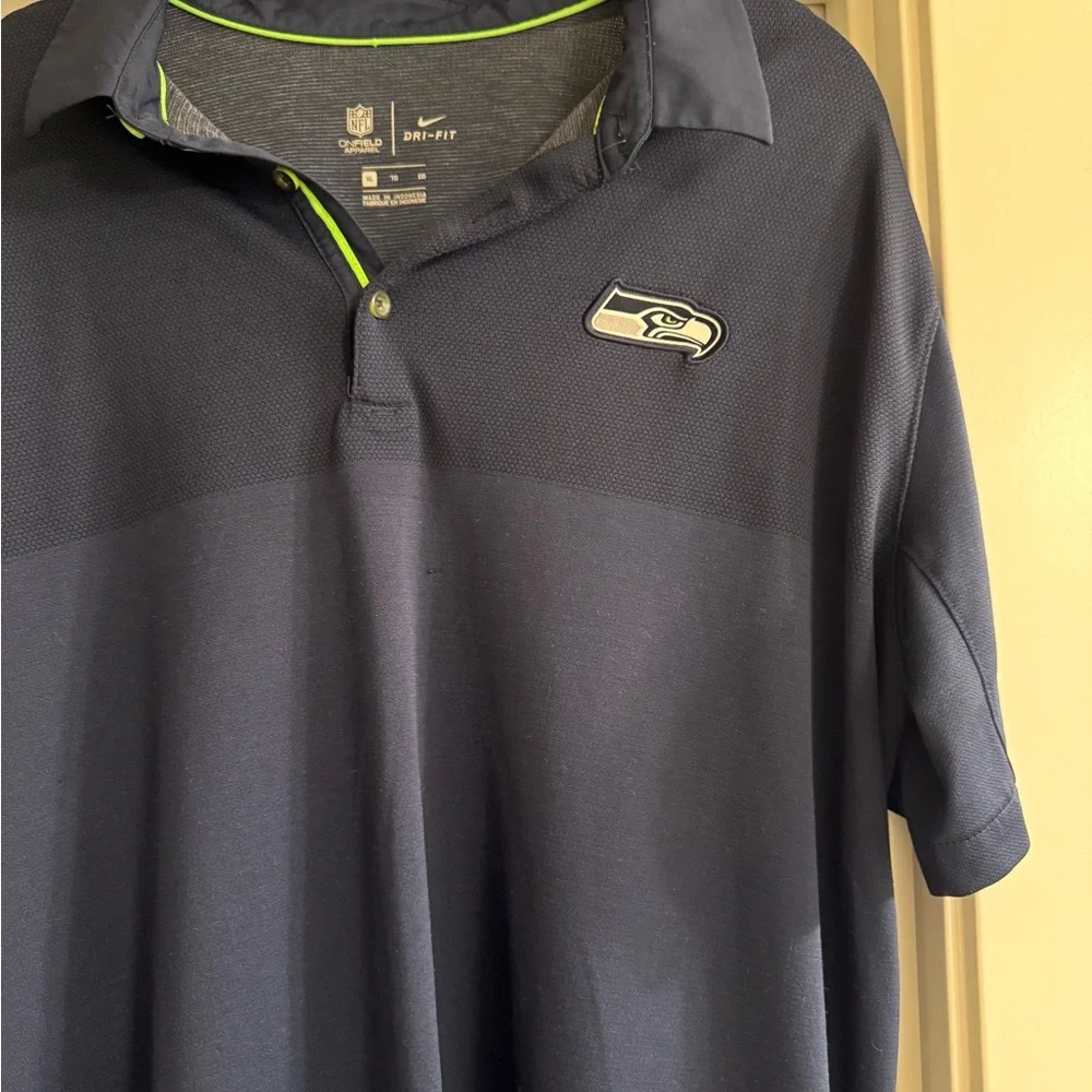 Seattle Seahawks NFL polo and G.H Bass long sleeve. Men’s size XL - Picture 2 of 11